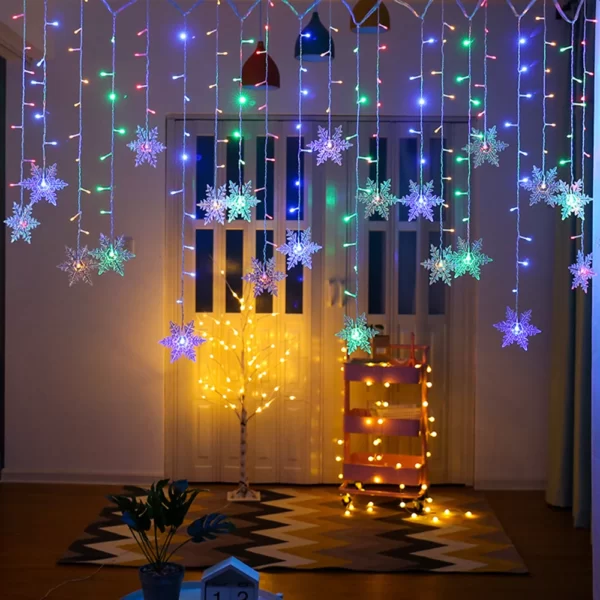 Novogodišnje LED Šarene Zvjezdice 4m
