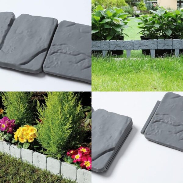 Dekorativna Plastična Vrtna Ograda Stijena 73x23cm - Image 2