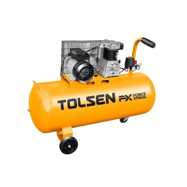 Kompresor za Zrak 100L TOLSEN – Remenski Pogon, 3 HP, 8 Bara